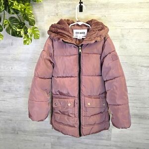 Steve Madden Kids Pink Puffer Jacket. Sz Small 7/8